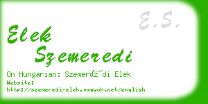 elek szemeredi business card